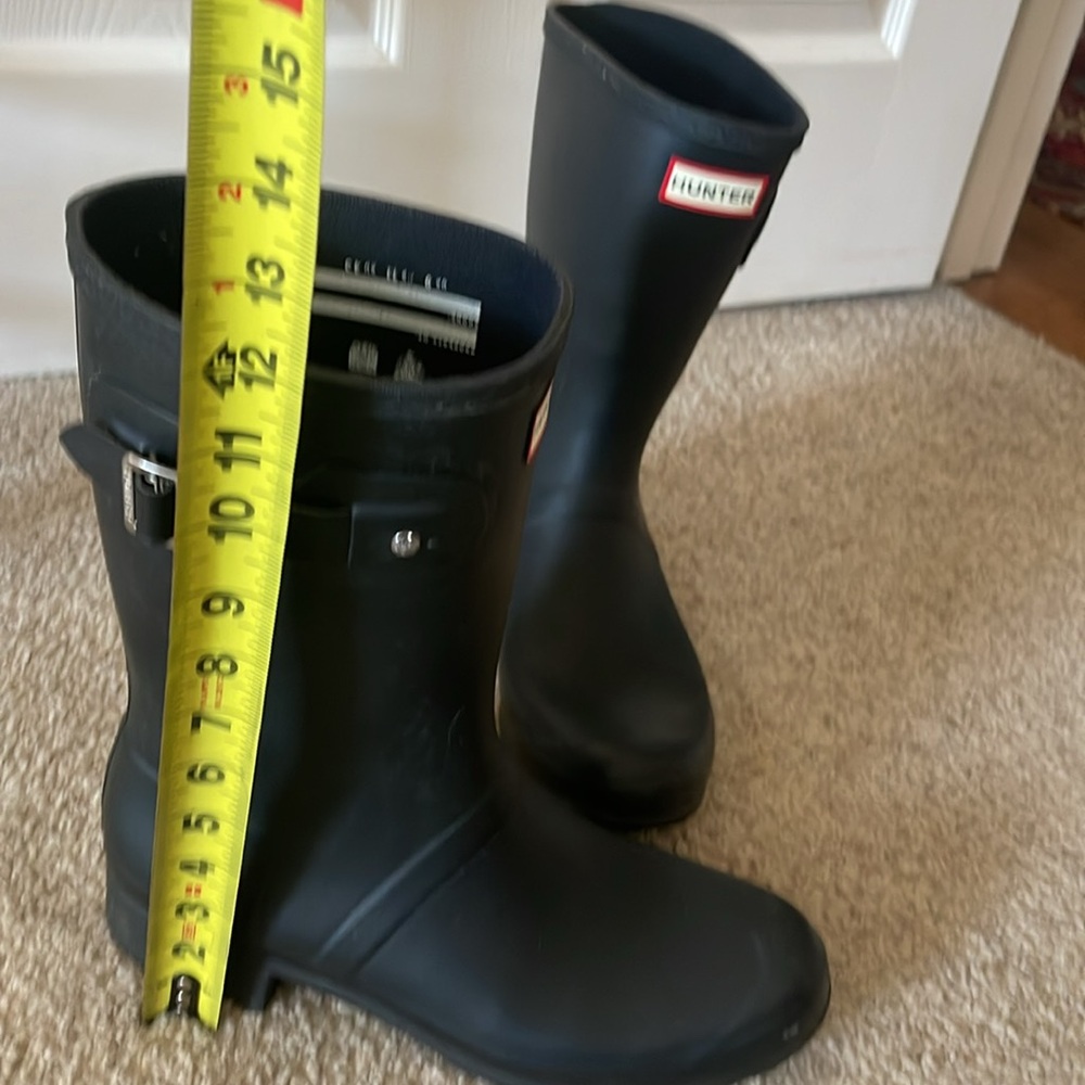 Hunter Black Mid-Calf Rain Boots - Picture 4 of 4